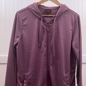 32 Degrees Cool Women's Purple Full Zip Hoodie Lightweight Activewear Jacket